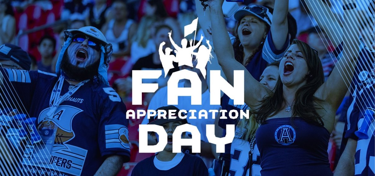 Oct 26 Toronto Argonauts vs. Ottawa Redblacks Fan Appreciation Day